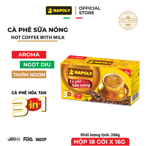      Cà phê sữa nóng 3in1