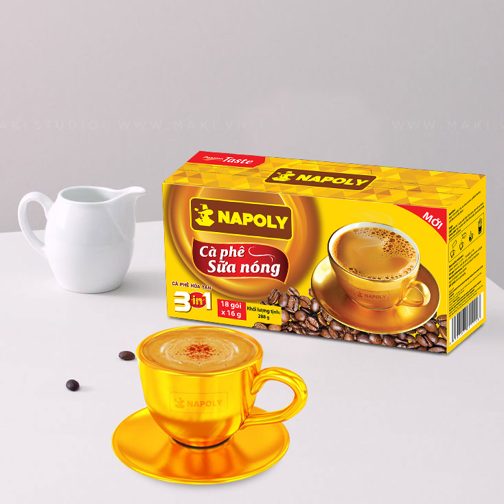      Cà phê sữa nóng 3in1