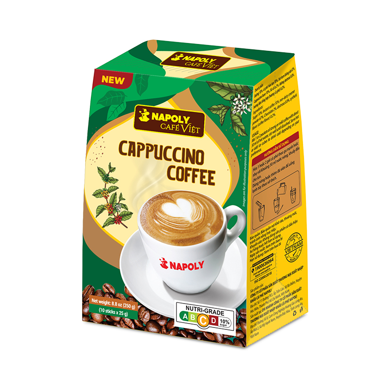 Cà phê Cappuccino - Hộp 10 gói x 25g