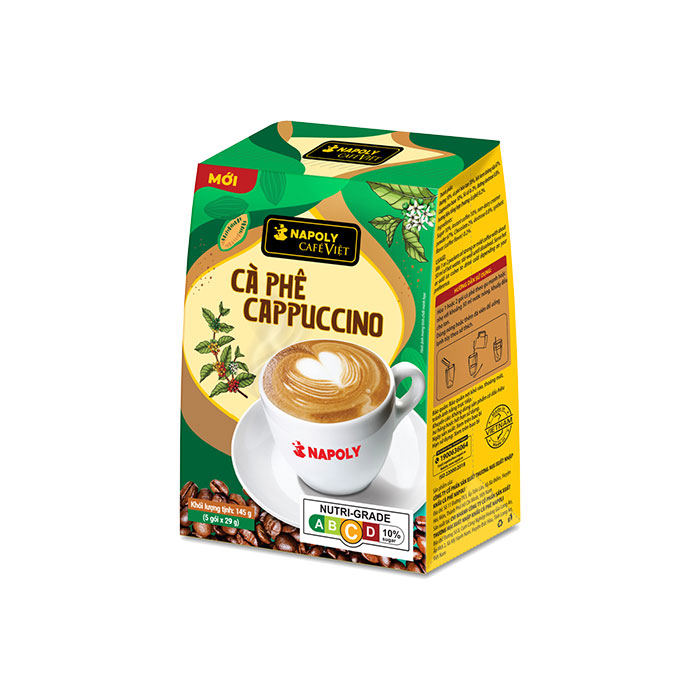           Cà phê Cappuccino - Hộp 5 gói x 29g